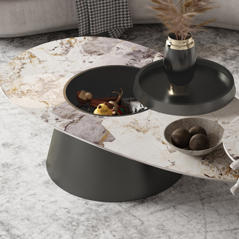 Modern Coffee Table No Distressing Free-Form Single Coffee Table