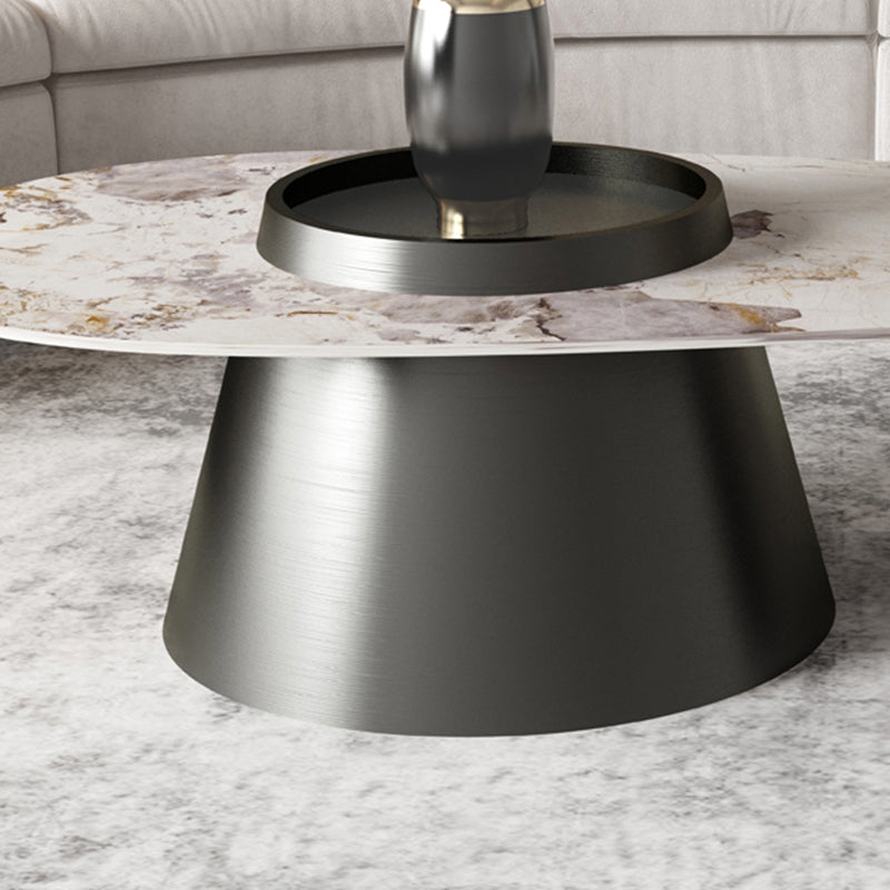 Modern Coffee Table No Distressing Free-Form Single Coffee Table