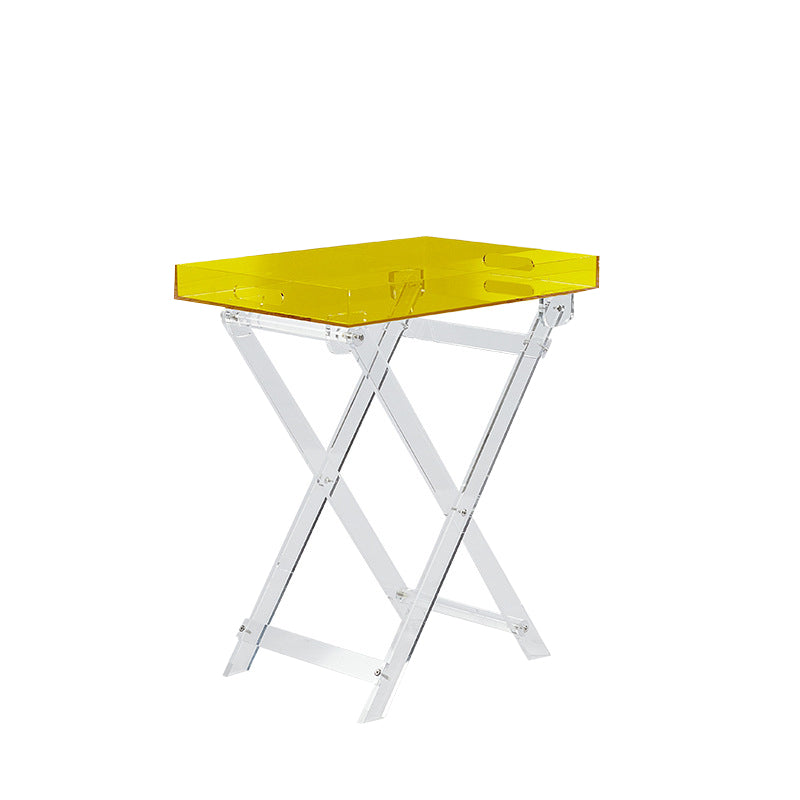 Rectangular Side Table Plastic Modernistic 20.1" W x 14.2" D x 24" H End Table