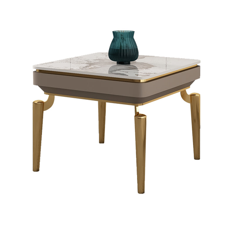 No Distressing Slate Coffee Table Glam Single Coffee Table with Drawer