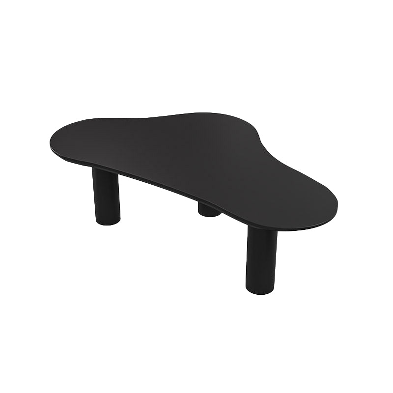 Contemporary Stone Geometric Coffee Table 3 Legs Coffee Cocktail Table