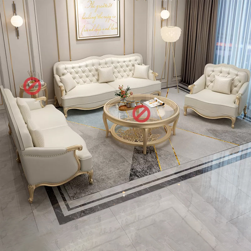 38.18" Tall Nailhead Trim Sectional Sofa Sloped Arm Genuine Leather Sofa