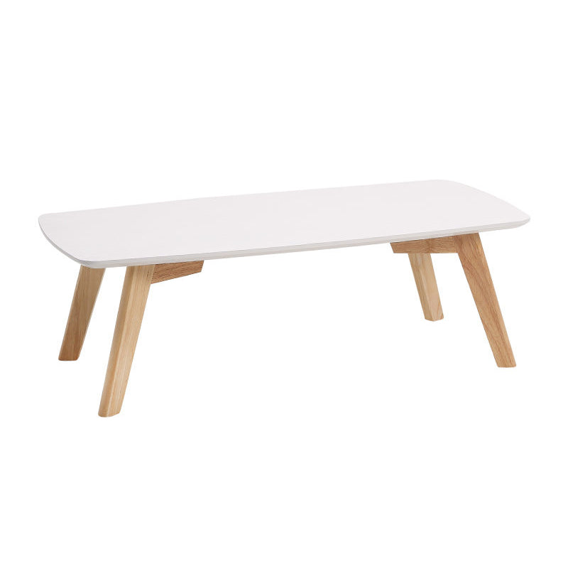 11"H Contemporary Coffee Table Solid Wood Coffee Cocktail Table