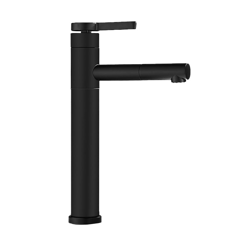 Lever Handle Faucet Glam Style Swivel Spout Faucet for Bathroom
