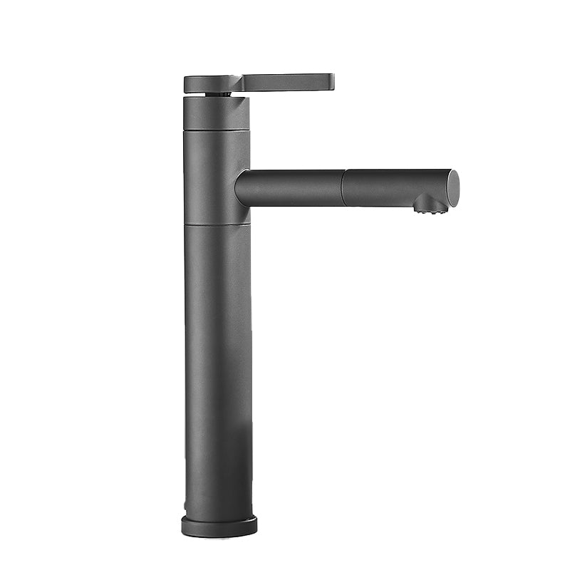 Lever Handle Faucet Glam Style Swivel Spout Faucet for Bathroom