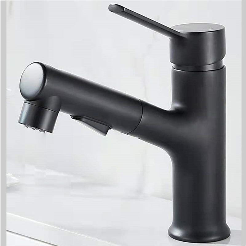 Contemporary Sink Faucet Pure Color Low Arc Vessel Sink Faucet for Bathroom