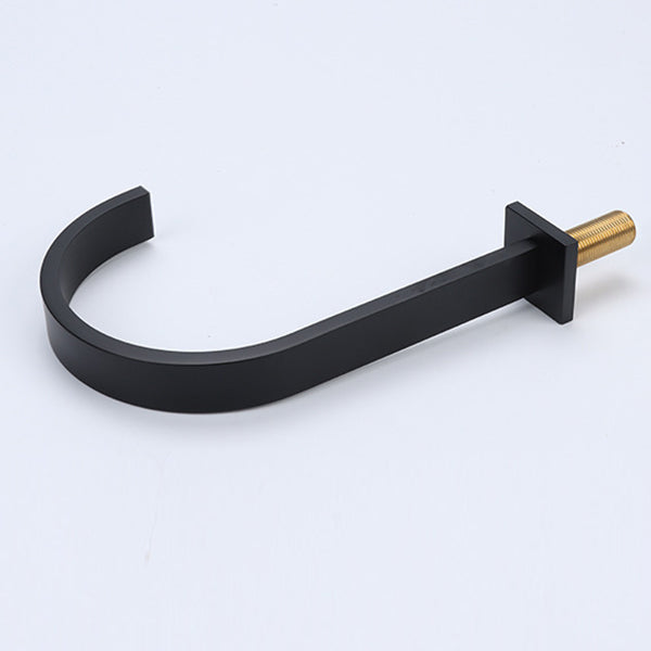 Modern 3 Holes Faucet Solid Color Knob Handle Gooseneck Widespread Faucets for Bathroom