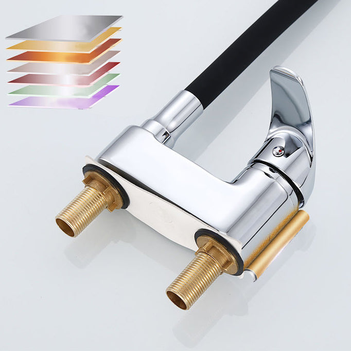 Modern Style Vessel Faucet Copper Single Handle High Arc Vessel Faucet