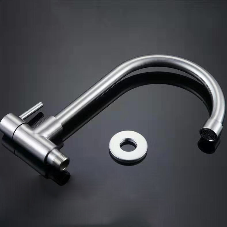 Modern 1-Handle Faucets Stainless Steel with Water Dispenser Standard Kitchen Faucets