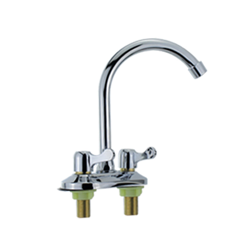 Modern Bar Prep Kitchen Faucet Brass Knob Handle with Deck Plate Kitchen Faucet