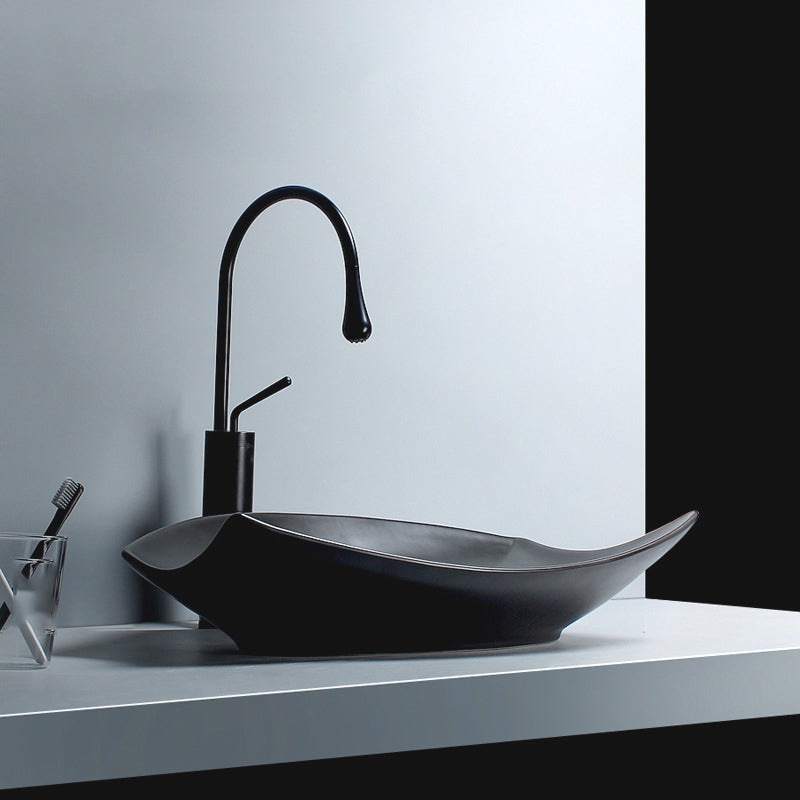 Modern Vessel Bathroom Sink Specialty with Basin Vessel Sink(Not Included Faucet)