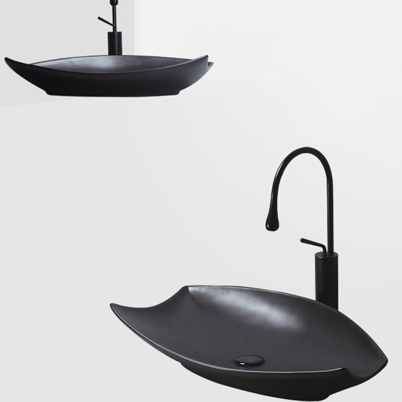 Modern Vessel Bathroom Sink Specialty with Basin Vessel Sink(Not Included Faucet)