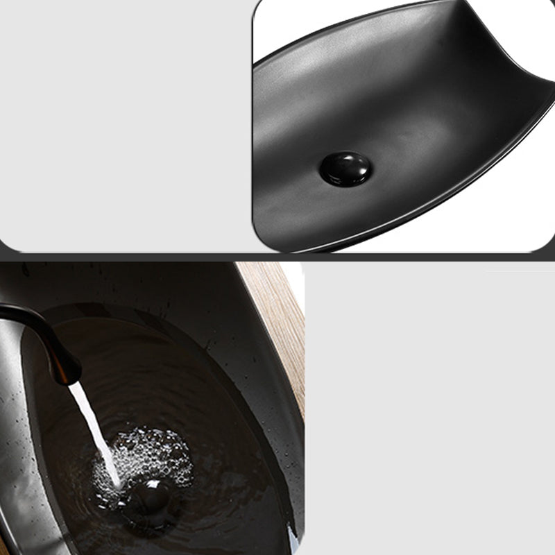 Modern Vessel Bathroom Sink Specialty with Basin Vessel Sink(Not Included Faucet)