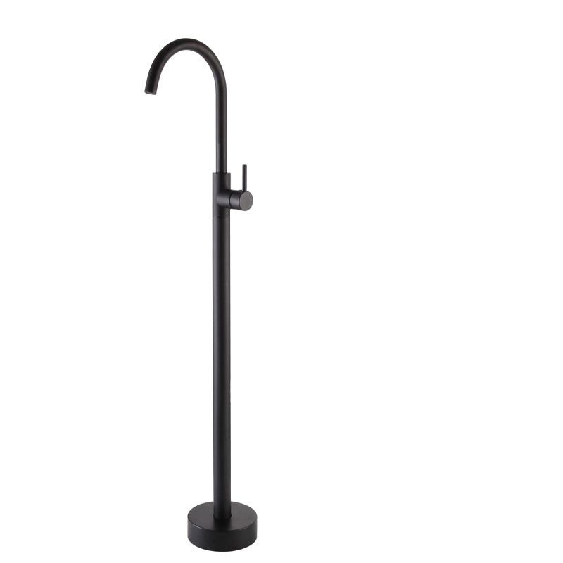 Brass Freestanding Tub Filler Floor Mounted Tub Filler with Handles