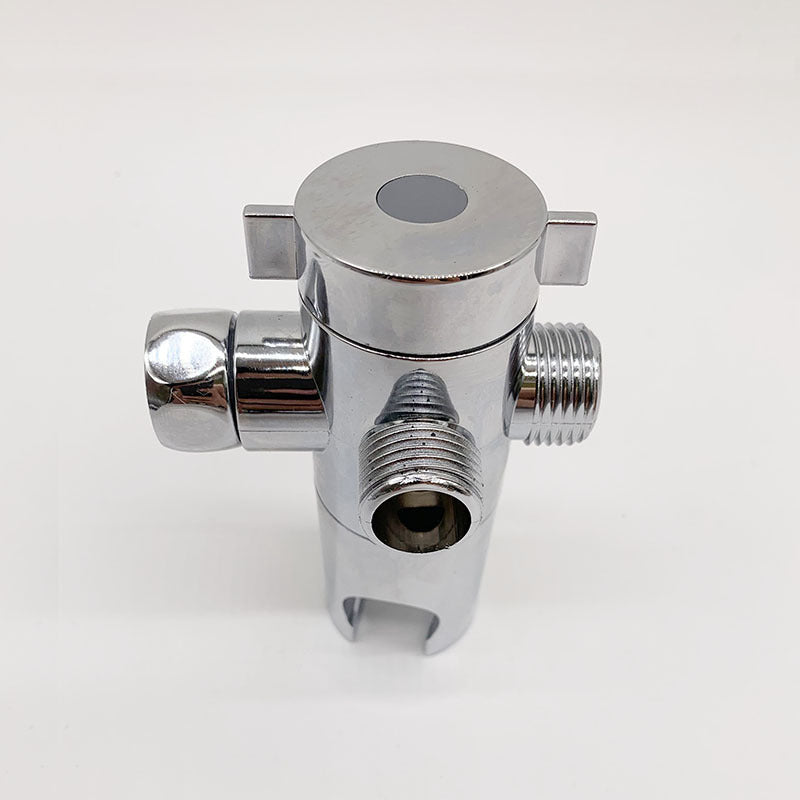 Modern Style Dual Shower Heads Wall Mounted Round Metal Dual Shower