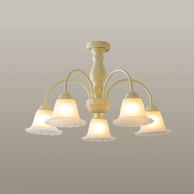 Modern Ceiling Lamp Creative Glass Shade Flush Mount Lighting Fixture for Bedroom