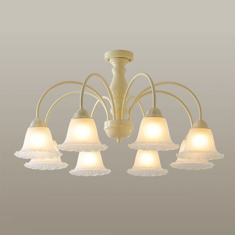 Modern Ceiling Lamp Creative Glass Shade Flush Mount Lighting Fixture for Bedroom