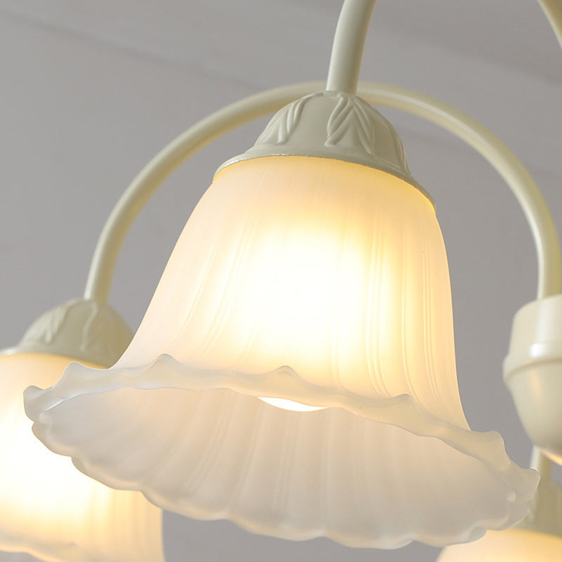 Modern Ceiling Lamp Creative Glass Shade Flush Mount Lighting Fixture for Bedroom