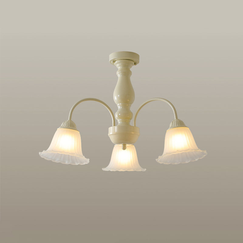 Modern Ceiling Lamp Creative Glass Shade Flush Mount Lighting Fixture for Bedroom