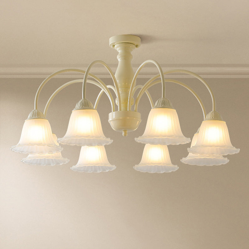Modern Ceiling Lamp Creative Glass Shade Flush Mount Lighting Fixture for Bedroom