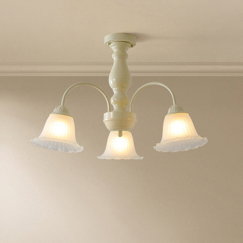 Modern Ceiling Lamp Creative Glass Shade Flush Mount Lighting Fixture for Bedroom