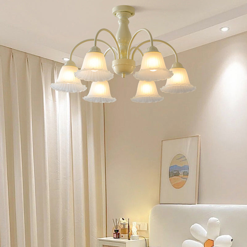 Modern Ceiling Lamp Creative Glass Shade Flush Mount Lighting Fixture for Bedroom