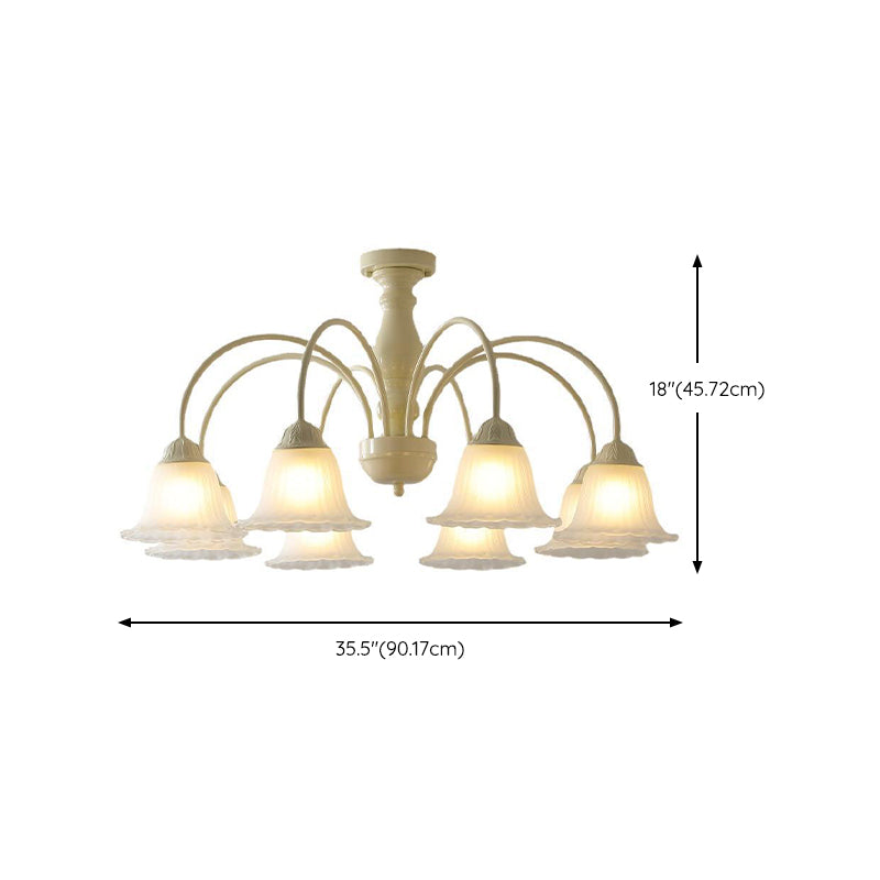 Modern Ceiling Lamp Creative Glass Shade Flush Mount Lighting Fixture for Bedroom