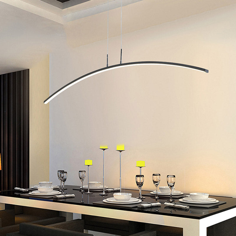 Modernism LED Ceiling Light Black/White Kitchen Island Lighting for Foyer