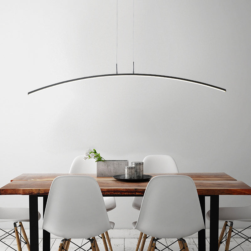 Modernism LED Ceiling Light Black/White Kitchen Island Lighting for Foyer