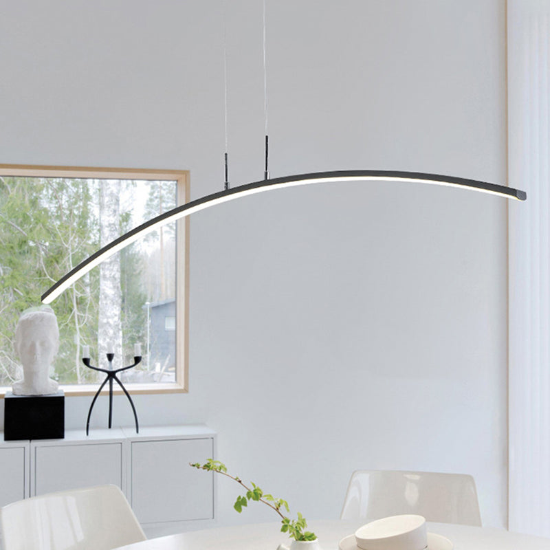 Modernism LED Ceiling Light Black/White Kitchen Island Lighting for Foyer