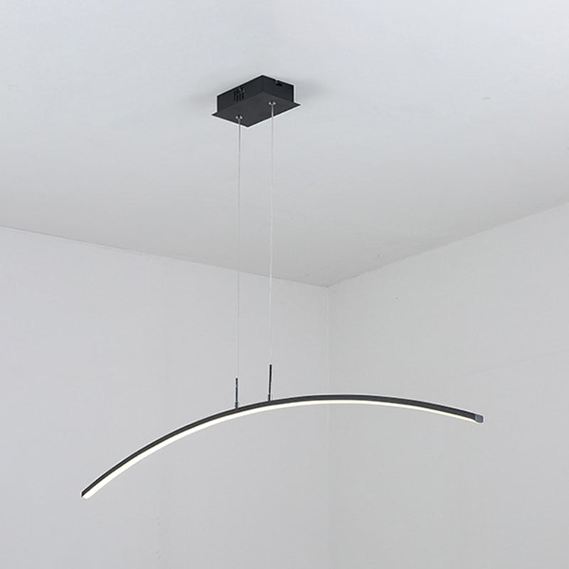 Modernism LED Ceiling Light Black/White Kitchen Island Lighting for Foyer