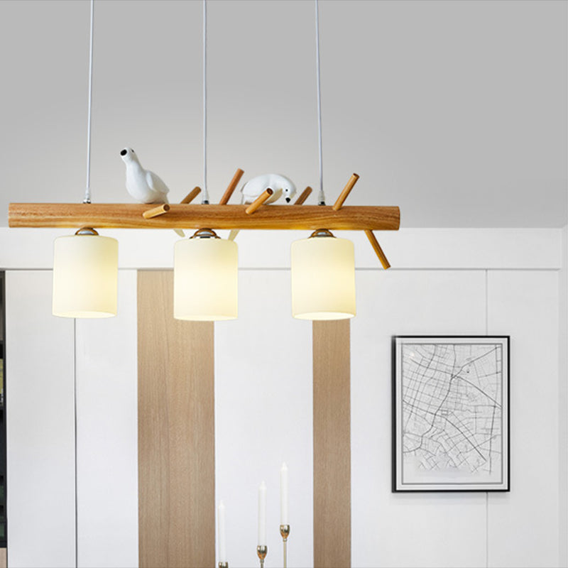 Modern Simple Shape Chandelier Lighting Fixtures Glass Hanging Lamp Kit