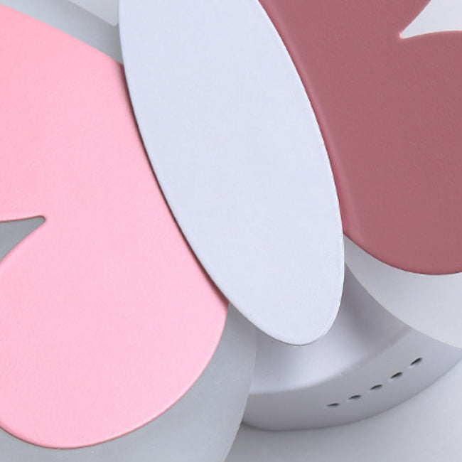 Pink/Blue Wall Light Contemporary Butterfly Lighting for Living Room
