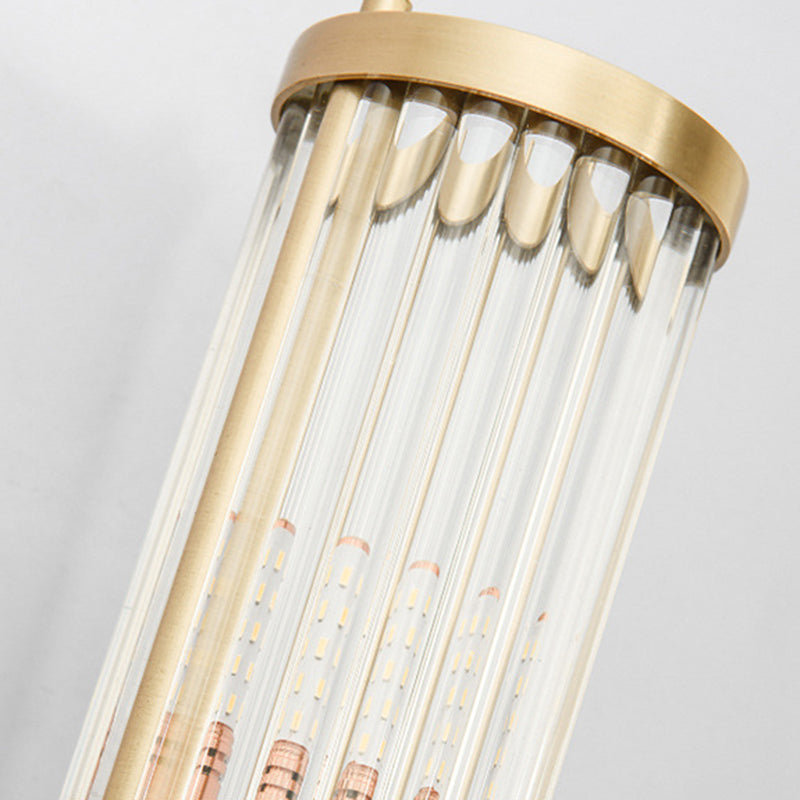 Modern Simple Golden Vanity Light Cylinder Shape Vanity Lamp for Shower Room