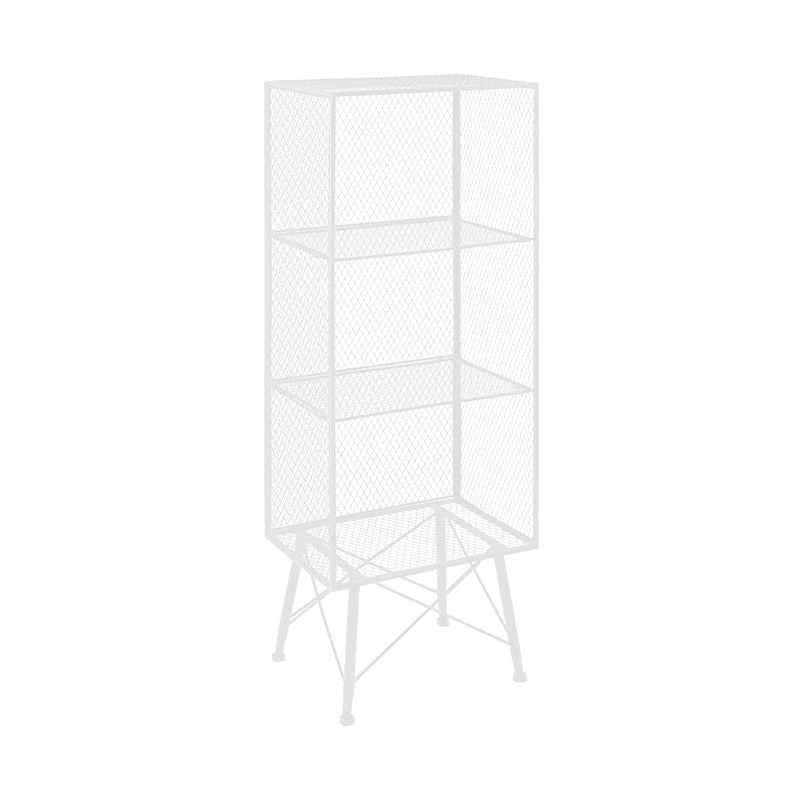 Metal Closed Back Bookshelf Standard Shelves Included Bookcase