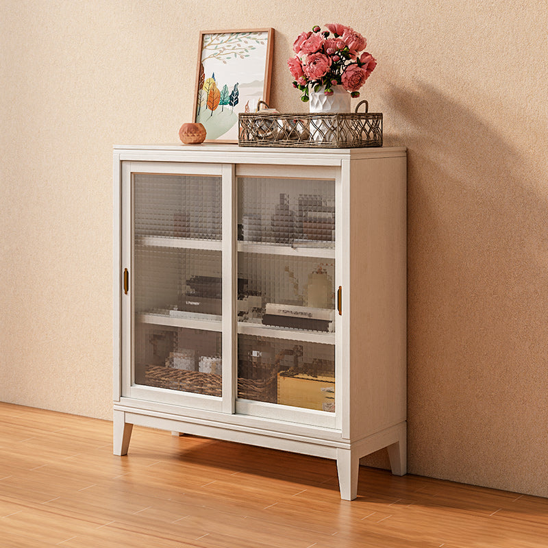 Modern Style Closed Back Book Shelf Wooden Bookcase in White