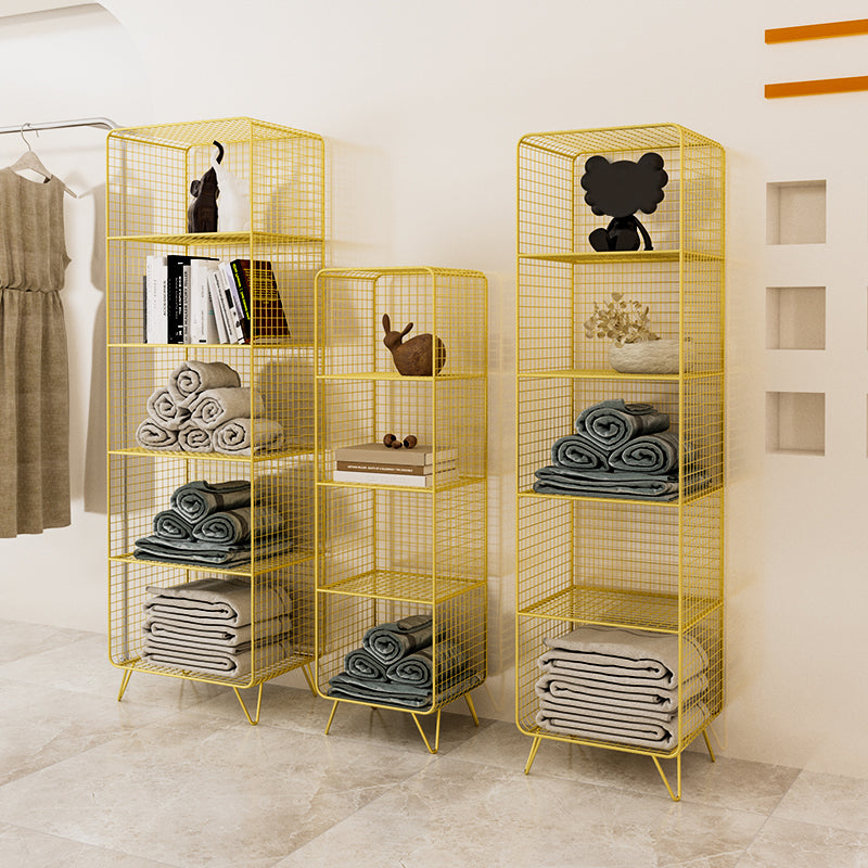 Metal Closed Back Bookshelf Shelves Included  Standard Bookcase