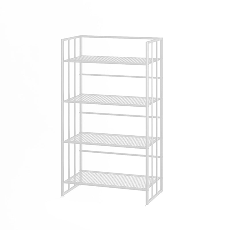 Metal Standard Bookcase Modern Open Back Bookshelf with Shelves