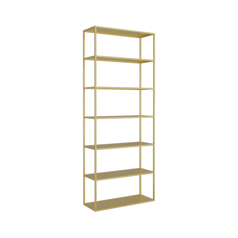 Scandinavian Etagere Bookcase Metal Open Back Bookshelf with Shelves