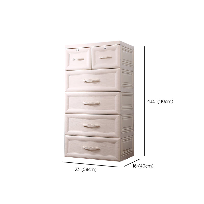 15.6-inch W Nursery Dresser Scandinavian Kids Nightstand with 5/6 Drawers