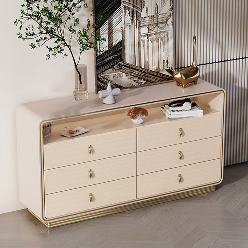 15.6-inch Width Solid Wood Storage Chest Classic Glam Storage Chest Dresser