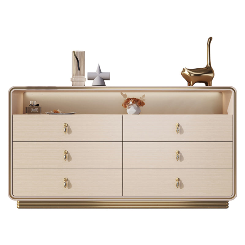 15.6-inch Width Solid Wood Storage Chest Classic Glam Storage Chest Dresser