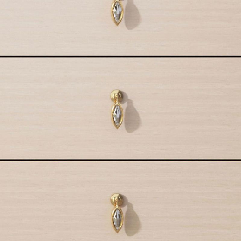 15.6-inch Width Solid Wood Storage Chest Classic Glam Storage Chest Dresser