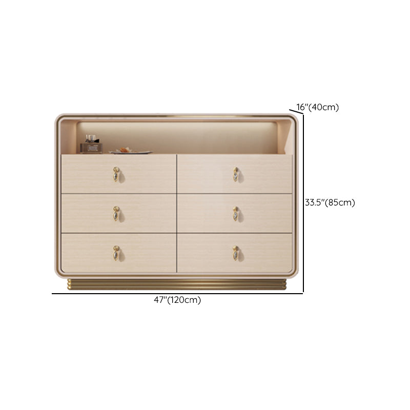 15.6-inch Width Solid Wood Storage Chest Classic Glam Storage Chest Dresser