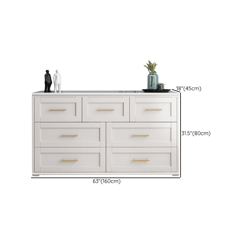 17.55-inch Width Solid Wood Storage Chest Classic Glam Storage Chest Dresser