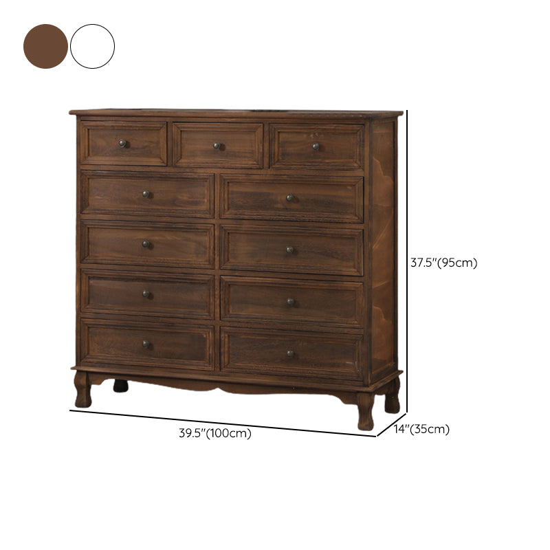 13.65/13.45 Inch Width Storage Chest American Traditional Storage Chest Dresser