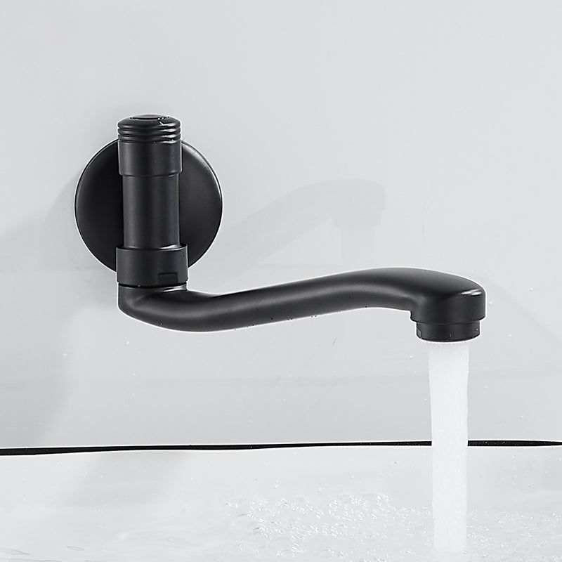 Swivel Tub Filler Wall Mount Copper Low Arc Knob Handle Tub Faucet Trim