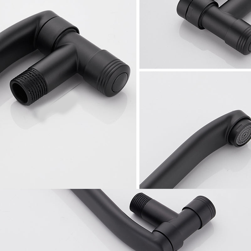 Swivel Tub Filler Wall Mount Copper Low Arc Knob Handle Tub Faucet Trim