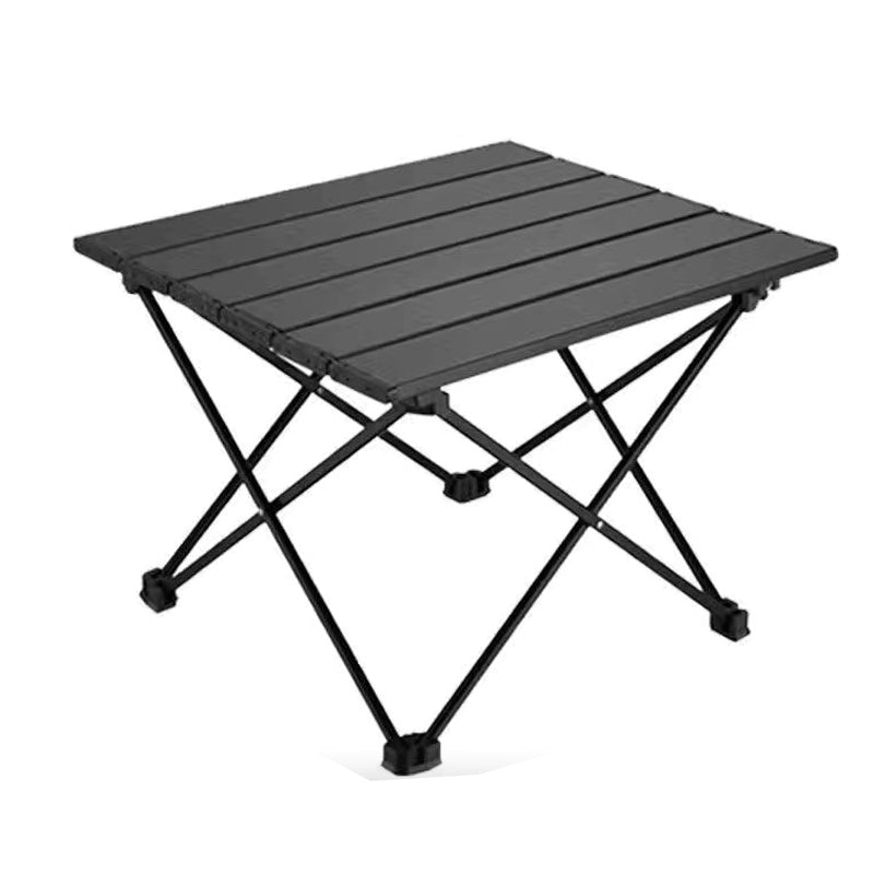 Industrial Patio Table Rectangle Wood Foldable Camping Table