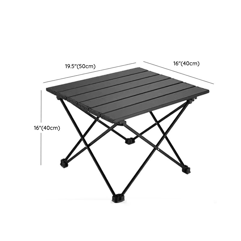 Industrial Patio Table Rectangle Wood Foldable Camping Table